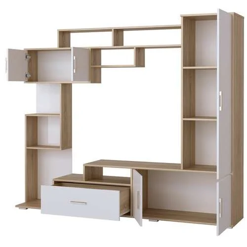 Гостиная Пекин дуб сонома/белый глянец