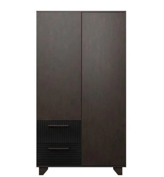 Стеллаж Копенгаген без стекла венге/черный матовый