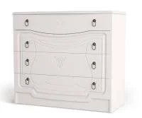 Комод Мария белый глянец