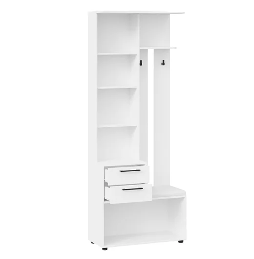 Шкаф-секция комбинированная Витра тип 1 белый ясень