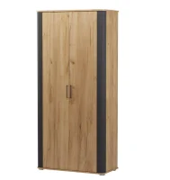 Шкаф 2х-дверный для одежды Ольга-2 дуб золотистый/антрацит