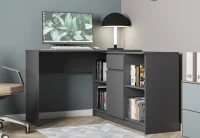 Стол письменный Мори МСП 1200.1+МТВ 1204.1 графит