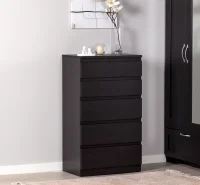 Комод Кастор 5 ящиков венге