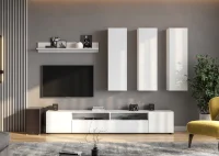 Модульная гостиная Токио белый текстурный