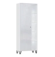 Шкаф Оливия белый/белый глянец