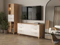 Комод Ньерд 1500 дуб вотан/белый софт