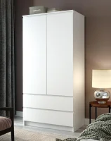 Шкаф двухдверный Мори МШ 900.1 белый