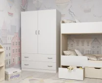 Шкаф двухстворчатый белый