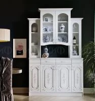 Буфет Лиза-2 4-х створчатый белый глянец