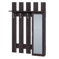 Вешалка с зеркалом Саша-9 ясень анкор темный