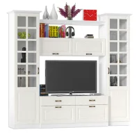 Модульная гостиная Ливерпуль ясень ваниль/белый