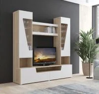 Гостиная Анталия-2 дуб сонома/белый софт