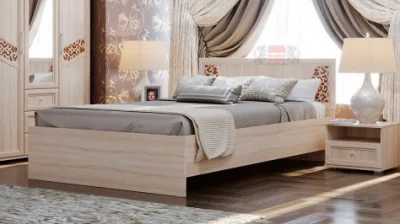 Кровать Ольга-14 160х200 дуб сонома