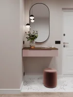 Тумба подвесная Роза 900 орех франклин/пудра скин тренто