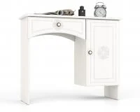 Туалетный столик Онега дуб беленый/белый вельвет