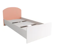 Кровать Лавис КРД 900.1 белый/персик софт