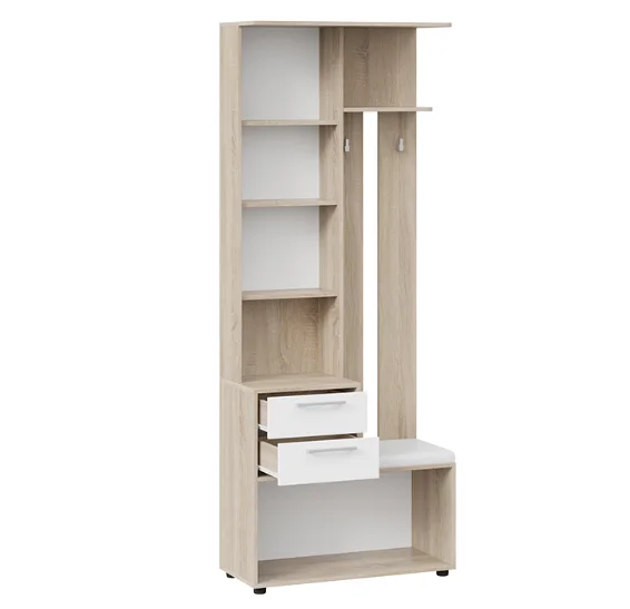 Шкаф-секция комбинированная Витра тип 1 дуб сонома/белый ясень