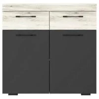 Тумба Соната ТС-900 дуб крафт белый/антрацит