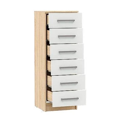 Комод Мартина 400 дуб сонома/белый