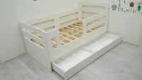 Кровать манеж горизонтальная (с ящиком)