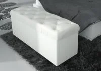 Пуф Тип 3 с ящиком белый