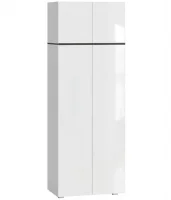 Шкаф платяной Мадера 2-х дверный белый глянец