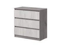 Комод Соната №2 800 дуб крафт серый/дуб крафт белый