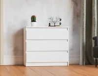 Комод три ящика МК 800.1 белый