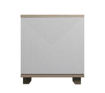 Тумба прикроватная со створкой Копенгаген дуб сонома/белый матовый