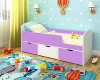 Кровать чердак Малыш Мини белый/ирис