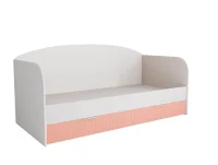 Кровать Лавис ДКД 2000.1 белый/персик софт