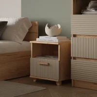 Тумба прикроватная Ньерд дуб вотан/ива пепельная