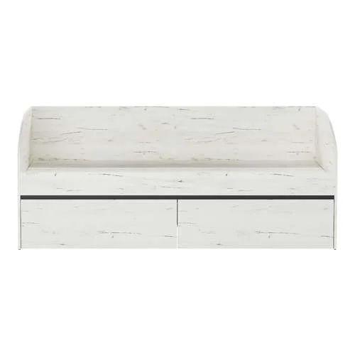 Кровать-софа Гретта дуб крафт белый/антрацит