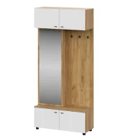 Вешалка Милан дуб золотой/белый матовый (исполнение 2)