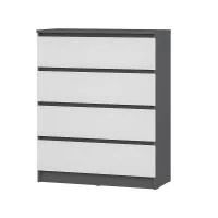 Комод Шарм КМ-02 графит/белый