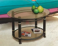 Журнальный стеклянный стол-17