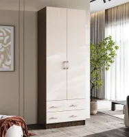 Шкаф 2-х створчатый Дуэт венге/дуб белфорд