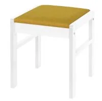 Табурет Модерн с мягкой крышкой белый