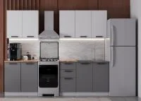 Кухня Фортуна 2,0 белый/графит