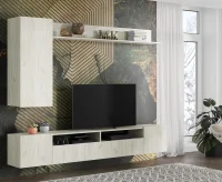 Стенка подвесная Соло-16 дуб крафт белый