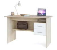 Компьютерный стол СПМ-07 дуб сонома/белый