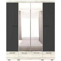 Шкаф Соната ШСЗ-1800 дуб крафт белый/антрацит