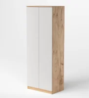 Шкаф 2-х дверный Охта Лайт 800 дуб вотан/белый