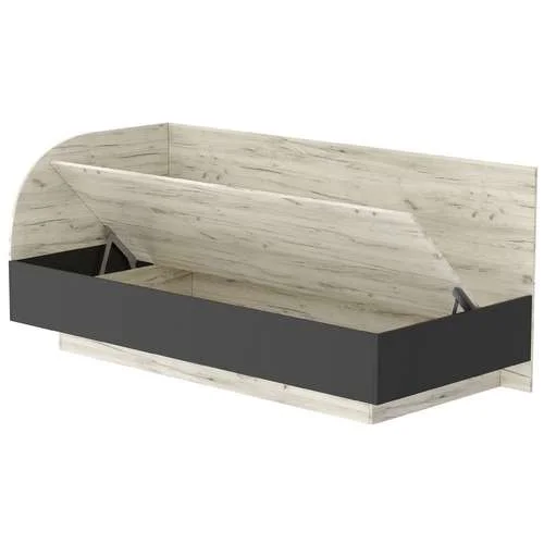 Кровать-софа Соната КРС-900 дуб крафт белый/антрацит