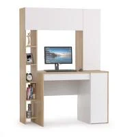 Стол компьютерный Комфорт 12.71 дуб сонома/белый