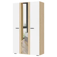 Шкаф 3-х створчатый Санса ШК-03 дуб сонома/белый