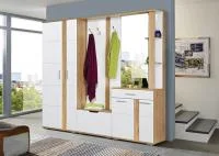 Модульная прихожая Твист дуб бунратти/белый софт