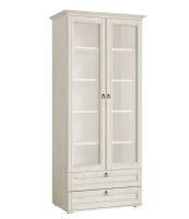 Шкаф со стеклом Престиж-1 сандал светлый