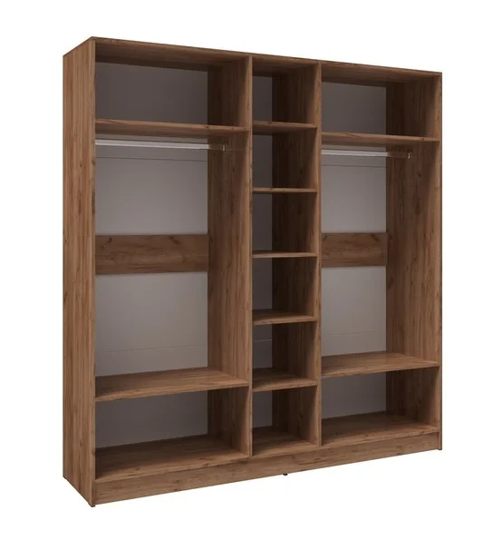 Шкаф Вегас 2000 дуб крафт табачный/дуб крафт белый