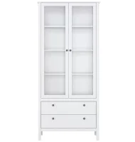 Шкаф-витрина Ева (Хельга) REG2W2S белый